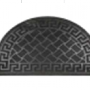 Коврик резиновый 40х60 см "Акрополь", полуовал, черный, SUNSTEP мод.31-039  (Рассвет РФ)