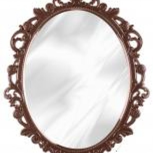 Зеркало в рамке "Ажур" 585х470мм (темно-коричневый) (уп.7)