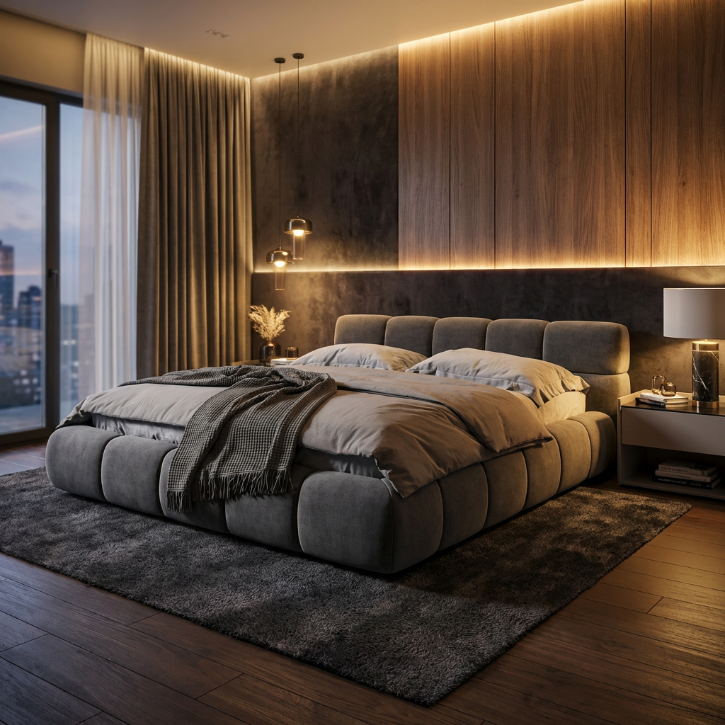 BOSS DREAM Кровать+ПМ 160*200 (MONOLIT Серый)